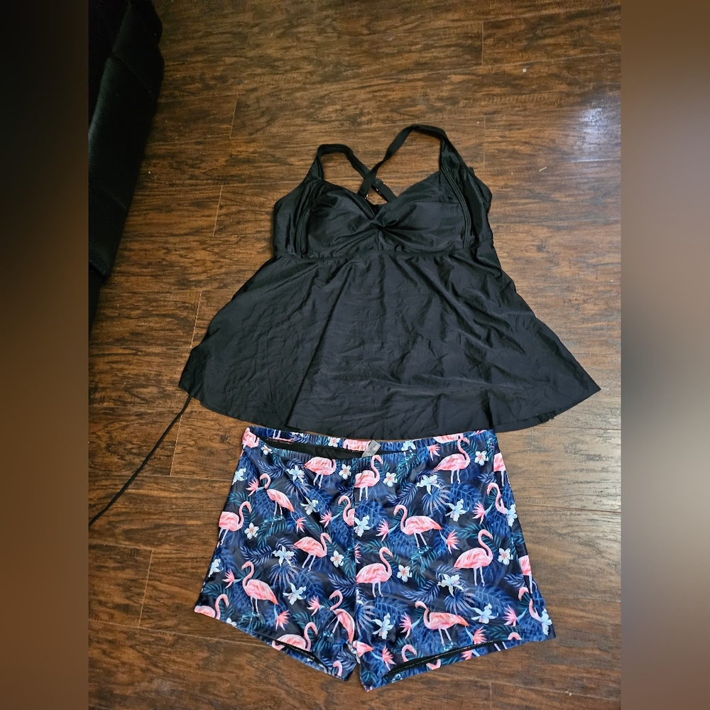 New swimming tankini set size  2xl